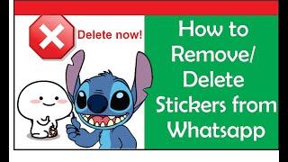 How to Delete Stickers on Whatsapp || How to Remove Stickers from Whatsapp