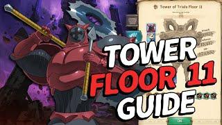 New Tower of Trials Floor 11 Guide! (Hugo) | 7DS Grand Cross