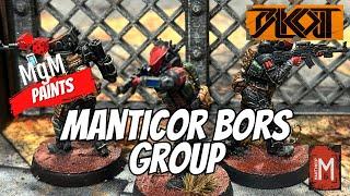 Manticor Bors Group Painting Guide | BLKOUT | MgM Paints