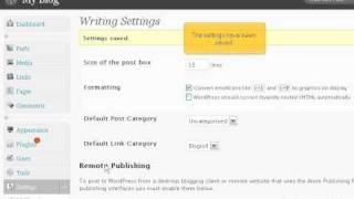 How to configure your settings in WordPress - Wordpress Tutorials at KVCHOSTING