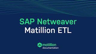 SAP Netweaver Query | Matillion ETL