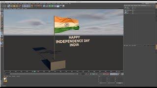 Making 3D Flag using Cloth Dynamic in Cinema 4D Tutorial