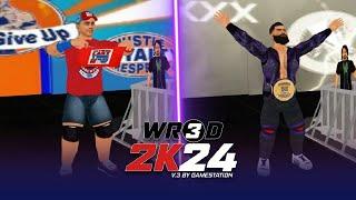 WR3D 2K24 V3 BY GAMESTATION | NEW MOVES, VIDEOTRONS, UPDATED NAMEPLATES, ARENAS & MORE