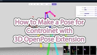 How to Make a Pose for Controlnet using Automatic1111 3D OpenPose Extension