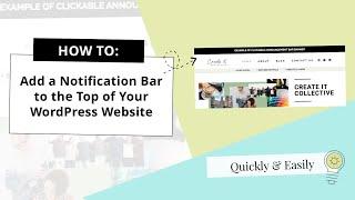 How to Add Announcement Bar Banner to Your WordPress Website