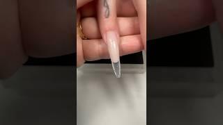 Almond dual form nail extension snaps  #asmr ￼