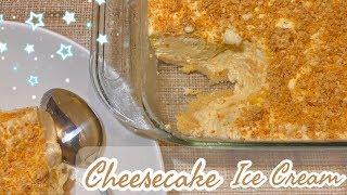 Lemon Square Cheesecake Ice Cream (3 ingredients) | Refrigerated Cake ||withJoshvy 