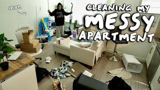 Deep cleaning my MESSY apartment (for the first time)