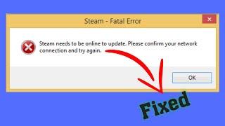 Fix Steam need to be Online to Update in Windows 10_11