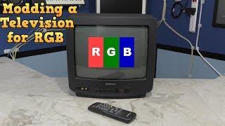 Modding a consumer TV to use RGB input