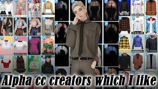 ALPHA CC WHICH I USE A LOT | SIMS 4 CAS CC LINKS