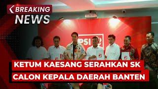 BREAKING NEWS - Ketum PSI Kaesang Pangarep Serahkan SK Calon Kepala Daerah Pilkada Banten