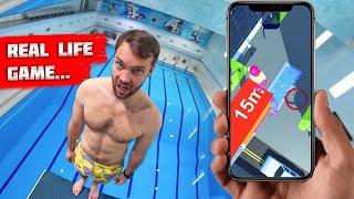 GAME of Flip Master Diving IN REAL LIFE |  WINNER GETS $100