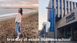 FIRST DAY OF UNIVERSITY IN BARCELONA: Term 2 at ESADE Business School (I'm Back + Life Update!)