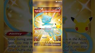 Top 10 ALL Celebrations Set Pokemon cards! #shorts #pokemon #celebrations #charizard #mew #umbreon