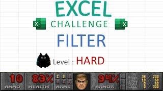 Challenge Excel : La fonction FILTRE version hard