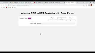 RGB to HEX Converter with Color Picker