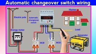 automatic changeover switch wiring for generator | shima electrician