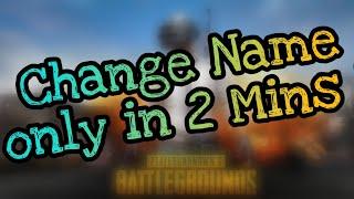 How to change name in PUBG Mobile