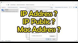 Mengetahui IP Addres, IP Public, Mac Address