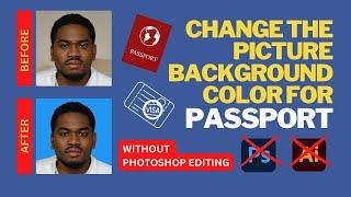 How to change background of Passport Size image online without Photoshop