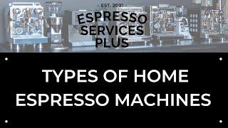 Types of Premium Home Coffee Machines | Espresso Services Plus