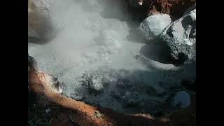 Boiling pool of mud