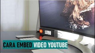 #12 Cara Embed Video Youtube