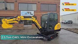 2.5 Ton Excavator with Cab - Best Kubota Engine with Hydraulic Thumb & Swing Boom - Best Prices