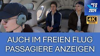 Passagiere anzeigen -im Freien Flug | MSFS 2024