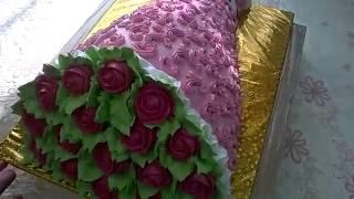 торт букет роз