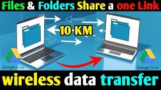 how to share google drive files and folders a link || How to transfer files wirelessly