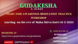 Patri sir and prabodh sir || Gudakesha -41 Day Workshop Promo | GMP Wisdom | Grand Master Prabodh