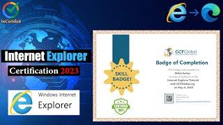 Internet Explorer Certification 2023 | beCertified