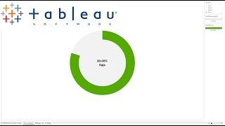 TABLEAU | Dual Pie Chart  & % Progress status