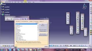 how to find toolbars in catia
