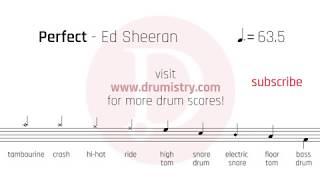 Ed Sheeran - Perfect Drum Score