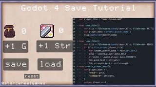 Godot 4 Save and Load Tutorial using the new FileAccess class