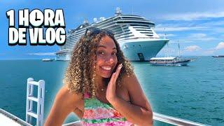 1 HORA DE VLOG NO CRUZEIRO!!! MOSTREI TUDO QUE TEM NO NAVIO