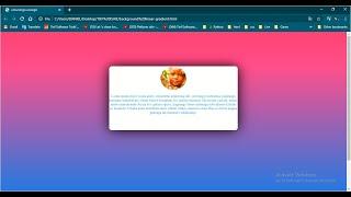 linear-gradient css with Content box and Avatar Image Using #Html #Css
