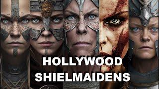 ACTRESSES as VIKING SHIELD MAIDENS / AI generated ai reimagine ai art ai video