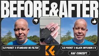 DJI POCKET 3 Must have Accessories K&F Concept Black Diffusion (Mist) Cinematic and Smooth