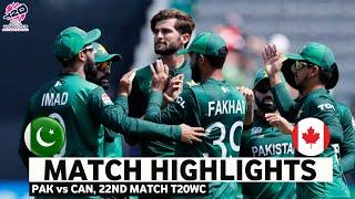 Pakistan vs Canada ICC T20 World Cup 2024 Match Highlights | PAK vs CAN Highlights