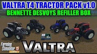 Farming Simulator 15 - Valtra Tractor Pack & Bennette Desvoys Refill Box "Mod Review"