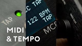 Control Tempo BPM with MIDI Clock and CC Messages