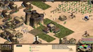 Aoe2 HD: 4v4 MegaRandom (Byzantines, Fast Castle Age)