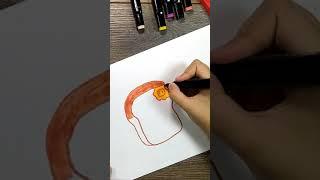 How to draw Bread  | Как нарисовать хлебушек.