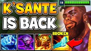 K'SANTE IS STRONGER THAN EVER BEFORE IN SEASON 14! (NEW BUILD PATH)