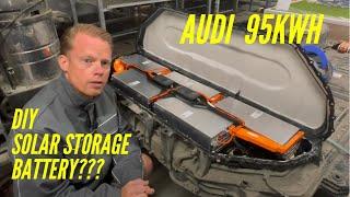 Audi e-tron 55  DIY 95 kWh solar storage battery.