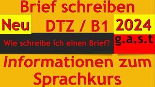 DTZ B1 | Brief schreiben | Informationen zum Sprachkurs #dtz #dtzb1 #briefschreiben #deutschb1